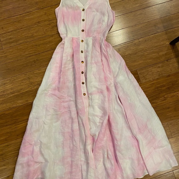 BNWT Solid and Striped Tye Dye Maxi Dress - Picture 7 of 13